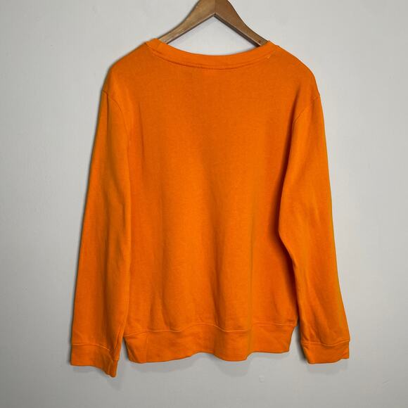 Nickelodeon Graphic Logo Sweatshirt Long Sleeve Crew Neck Orange XL - Picture 2 of 6